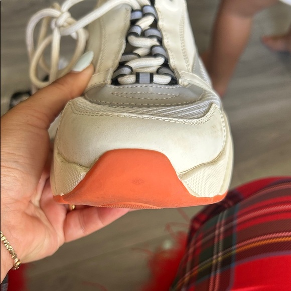 Dior Cream Sneakers with Orange Soles B22 sneakers Unisex sz 37 - Picture 6 of 16
